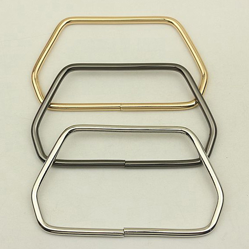 Luxury Bags With Silver Hardware - 11.7 CM Altıgen Yamuk Metal Çanta