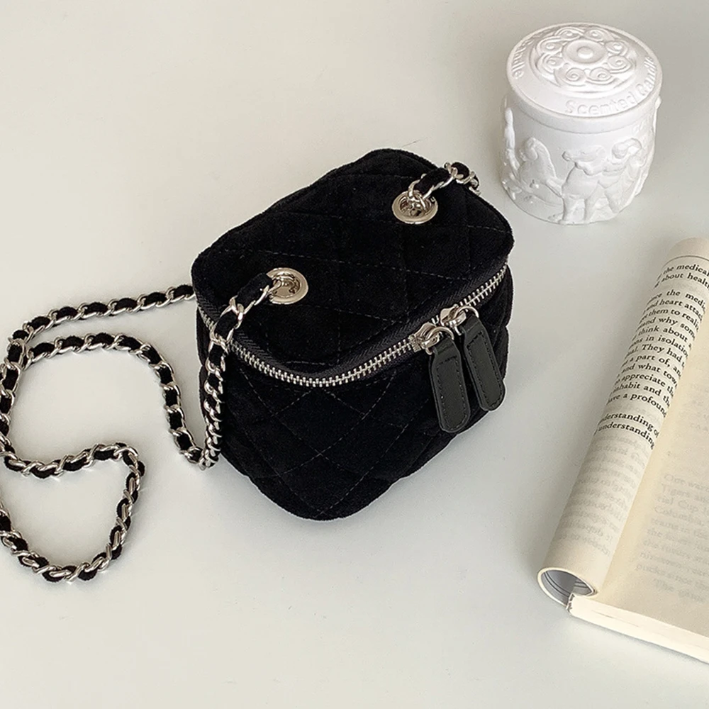 Luxury Bags Sling - Mini Süet Kadın Omuz Çantası Lüks