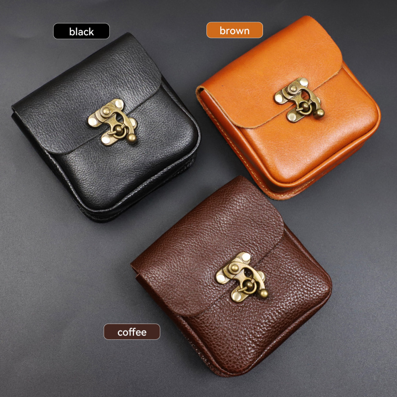 Key Holder Leather Pouch - Yumuşak Sığır Derisi Küçük Bel Çantası