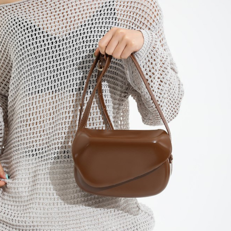Luxury Bags For Women Sale - PU Tek Renk Büyük Kapasiteli Omuz