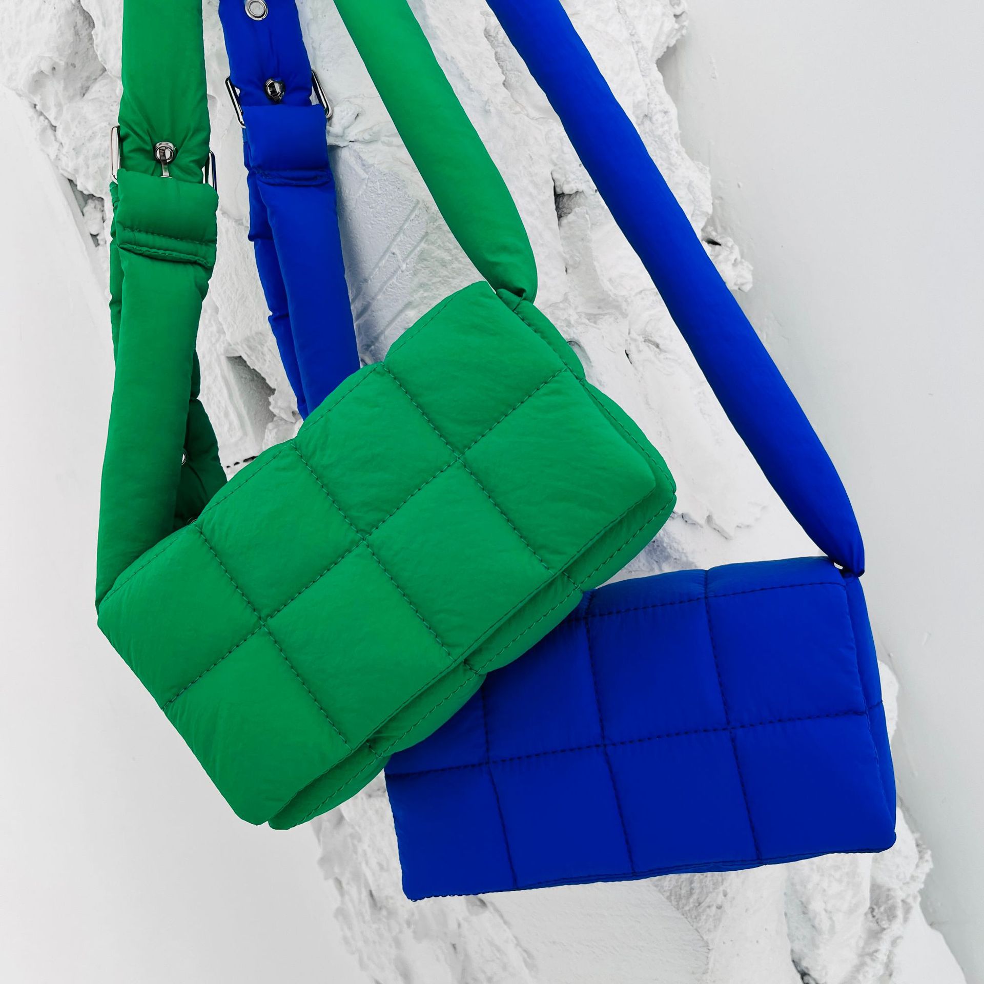Luxury Bags Sling - Dokuma Pamuklu Kadın Omuz askılı çantalar
