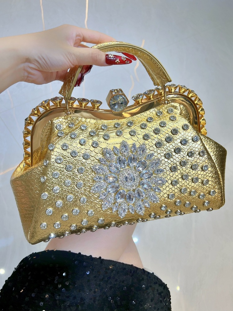 Luxury Bags Level - Yüksek seviye Doku Rhinestones Timsah Desen