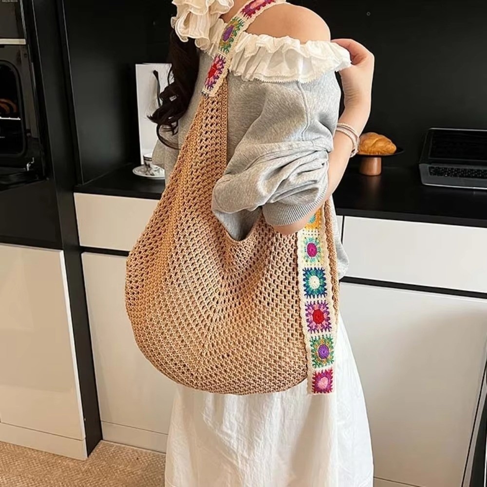 Luxury Beach Bags Ysl - Yeni Büyük Kapasiteli Tığ İşi Çanta