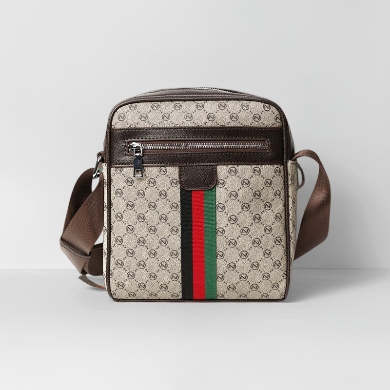 Luxury Bags Sling - Lüks Crossbody Çanta Erkekler Moda Çizgili