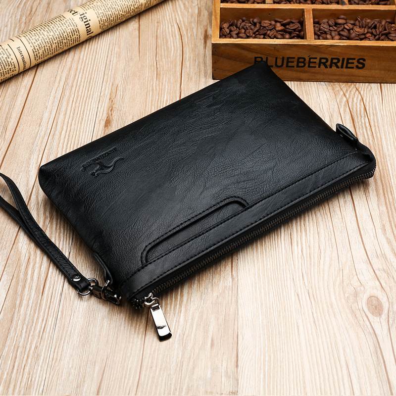 Key Holder Leather Pouch - Marka Tasarım Erkek Zarf Debriyaj Çanta