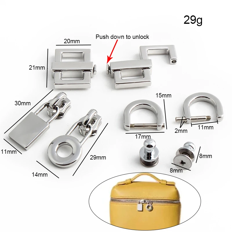Altın, Gümüş Paslanmaz Çelik M - Luxury Bags With Silver Hardware incelemesi ve fiyatı