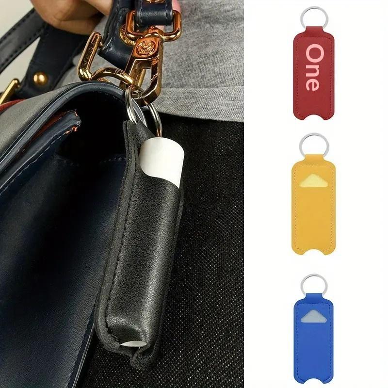 Taşınabilir Dudak Balsamı Şişe - Key Holder Leather Pouch incelemesi ve fiyatı