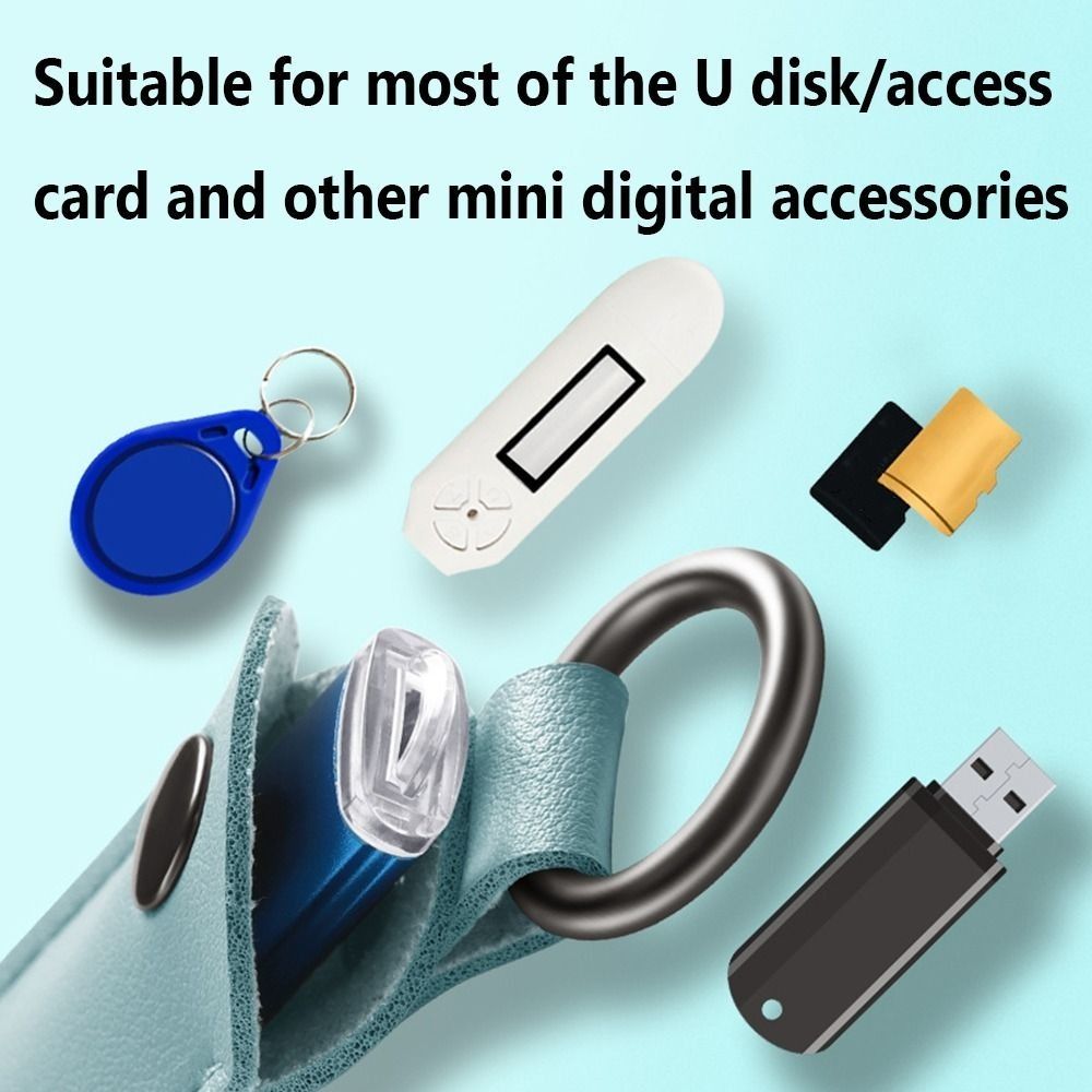 8 renkler U Disk kılıfı anahta - Key Holder Leather Pouch incelemesi ve fiyatı
