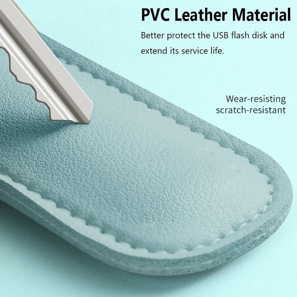 8 renkler U Disk kılıfı anahta - Key Holder Leather Pouch incelemesi ve fiyatı