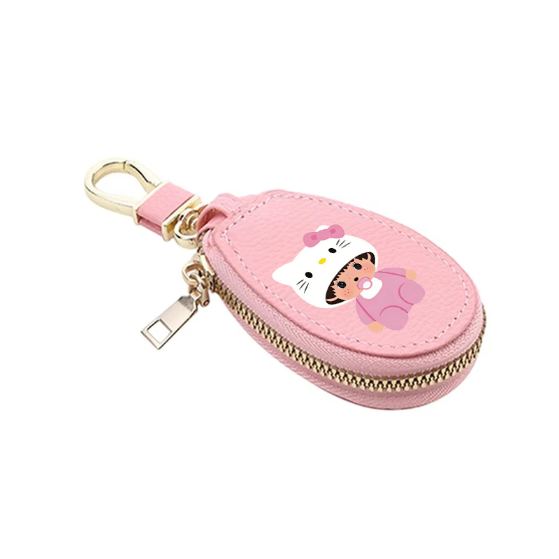 1 adet MONCHHICHI Deri Fermuar - Key Holder Leather Pouch incelemesi ve fiyatı