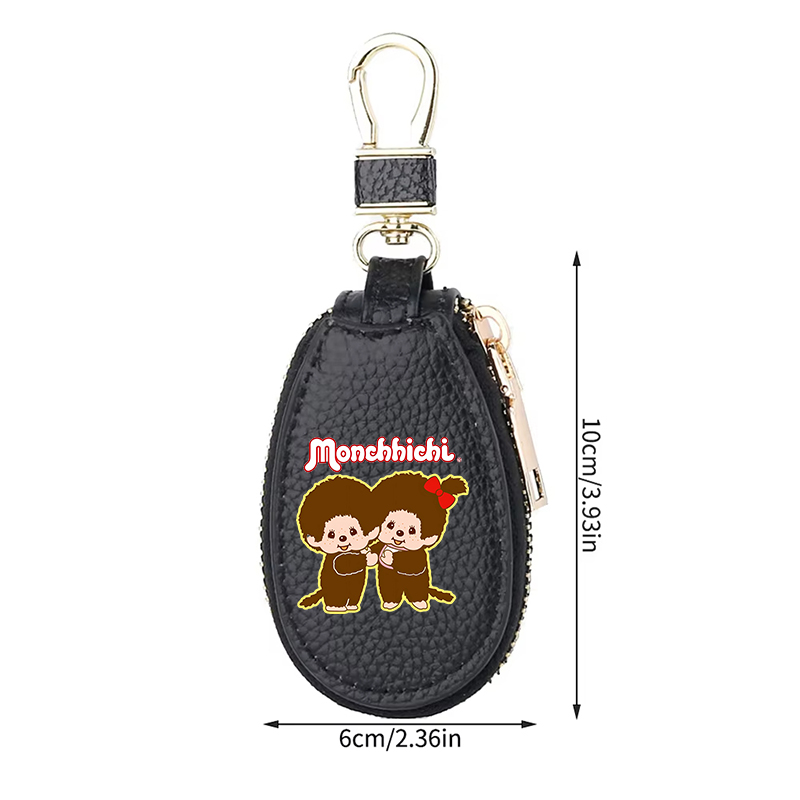 1 adet MONCHHICHI Deri Fermuar - Key Holder Leather Pouch incelemesi ve fiyatı