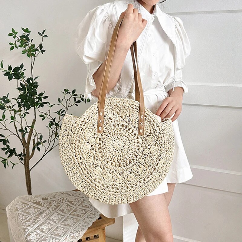 Yaz Yuvarlak Saman Kadın Tatil - Luxury Beach Bags Ysl incelemesi ve fiyatı