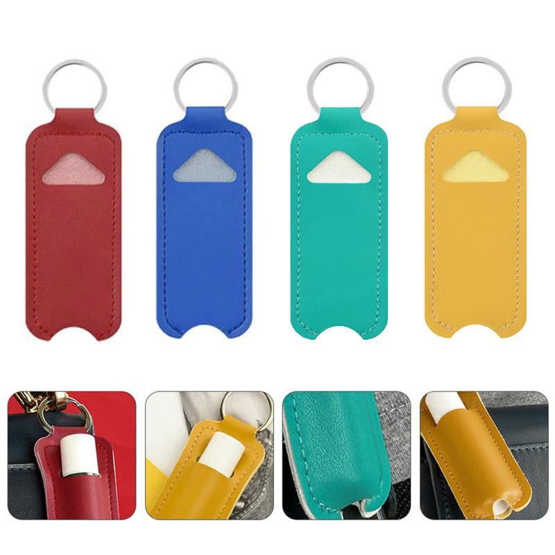 PU Deri Dudak Bakım Kremi Çant - Key Holder Leather Pouch incelemesi ve fiyatı