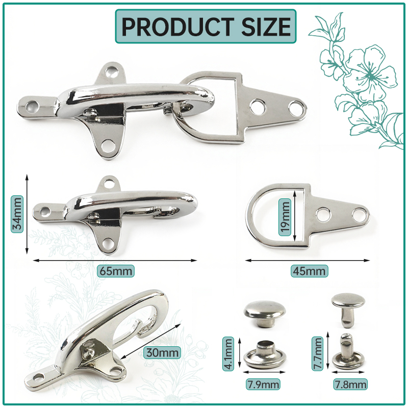 1-5 adet 4/5 cm gümüş Metal to - Luxury Bags With Silver Hardware incelemesi ve fiyatı